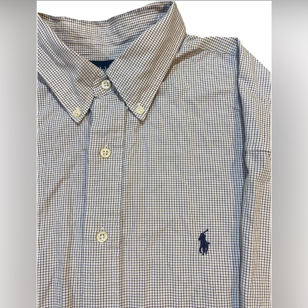 Ralph Lauren Mens Plaid Blaire Button Long Sleeve Shirt Size XL 100% Cotton
